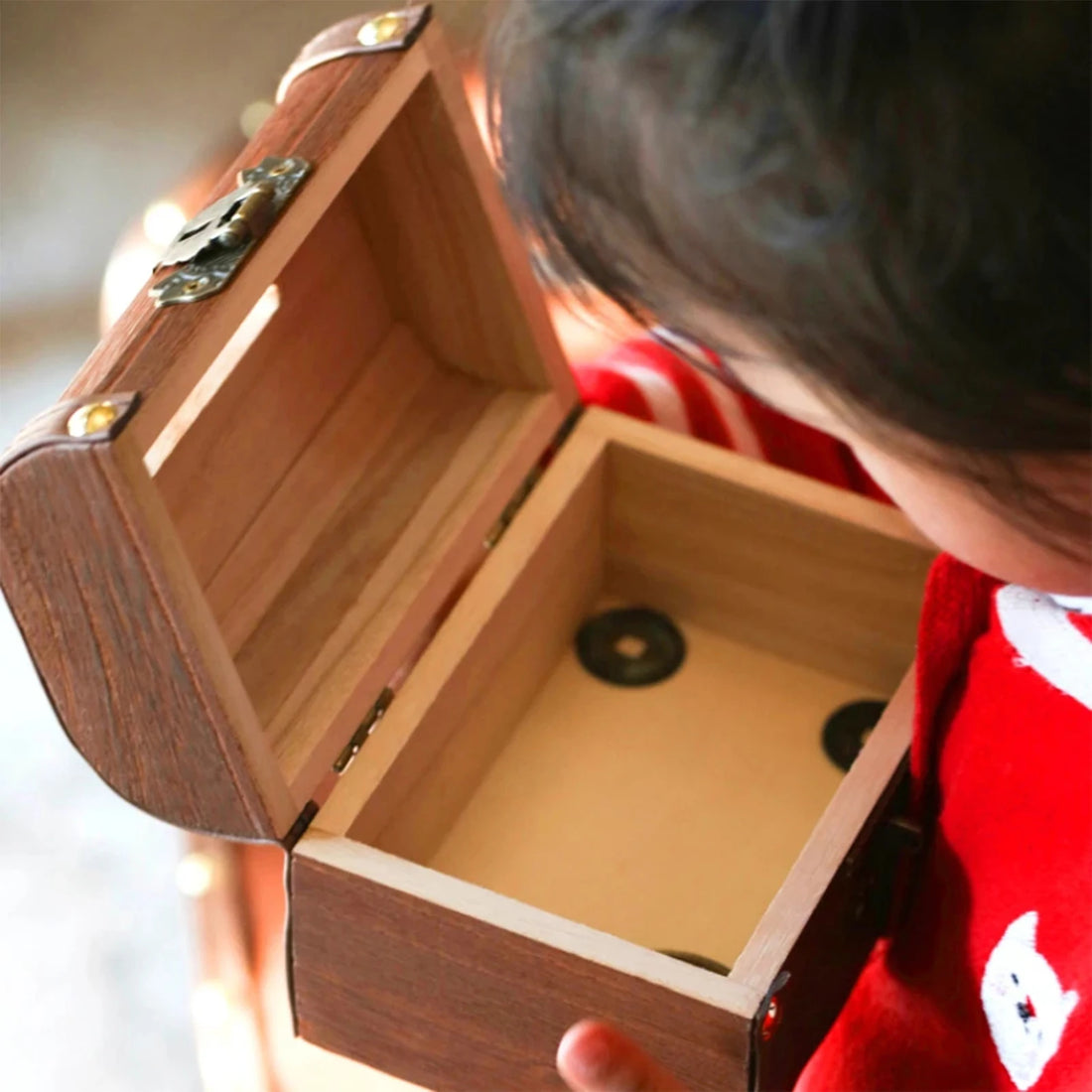 Retro Wooden Treasure Chest