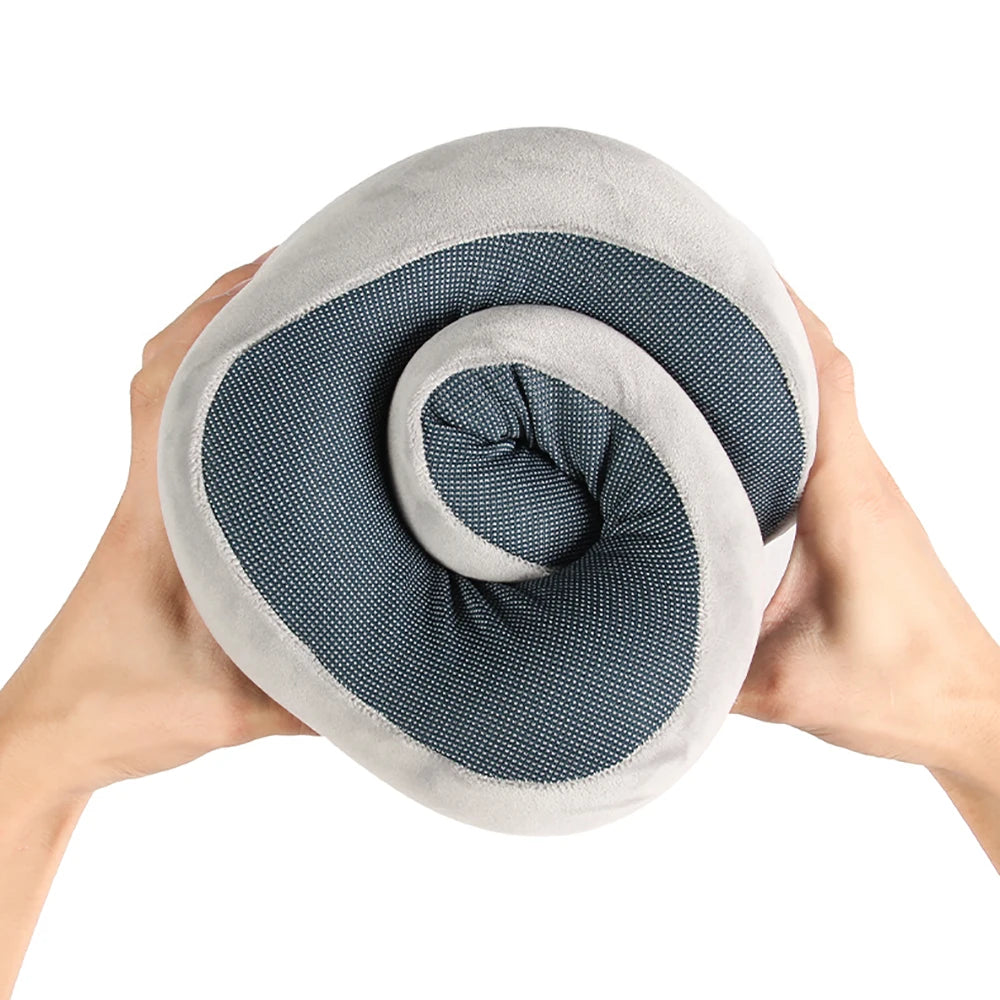 ContourForm Memory Foam Neck Pillow – Ergonomic U-Shaped Travel & Car Headrest Cushion