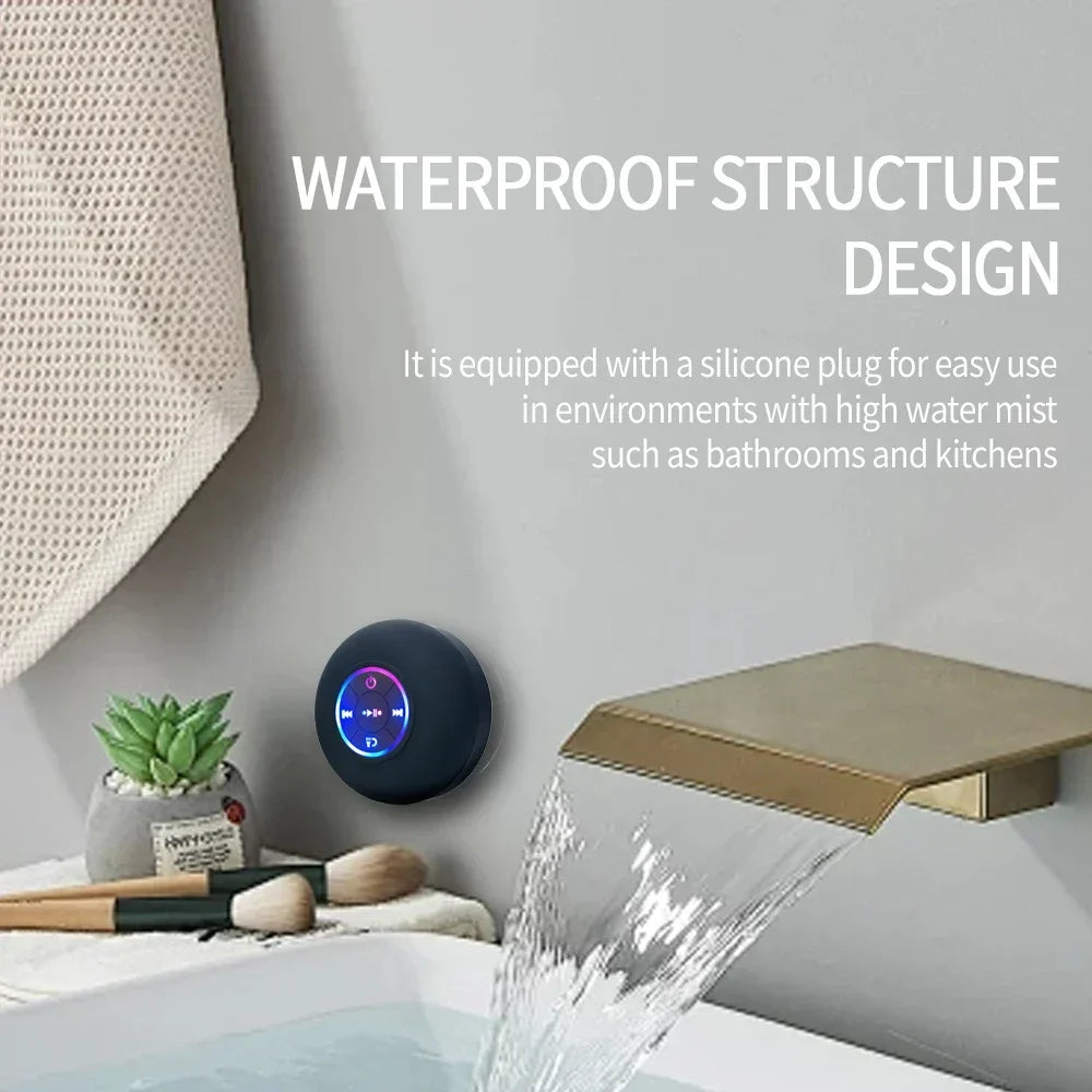 Pulse Aqua Mini Bluetooth Speaker – Waterproof with LED Display