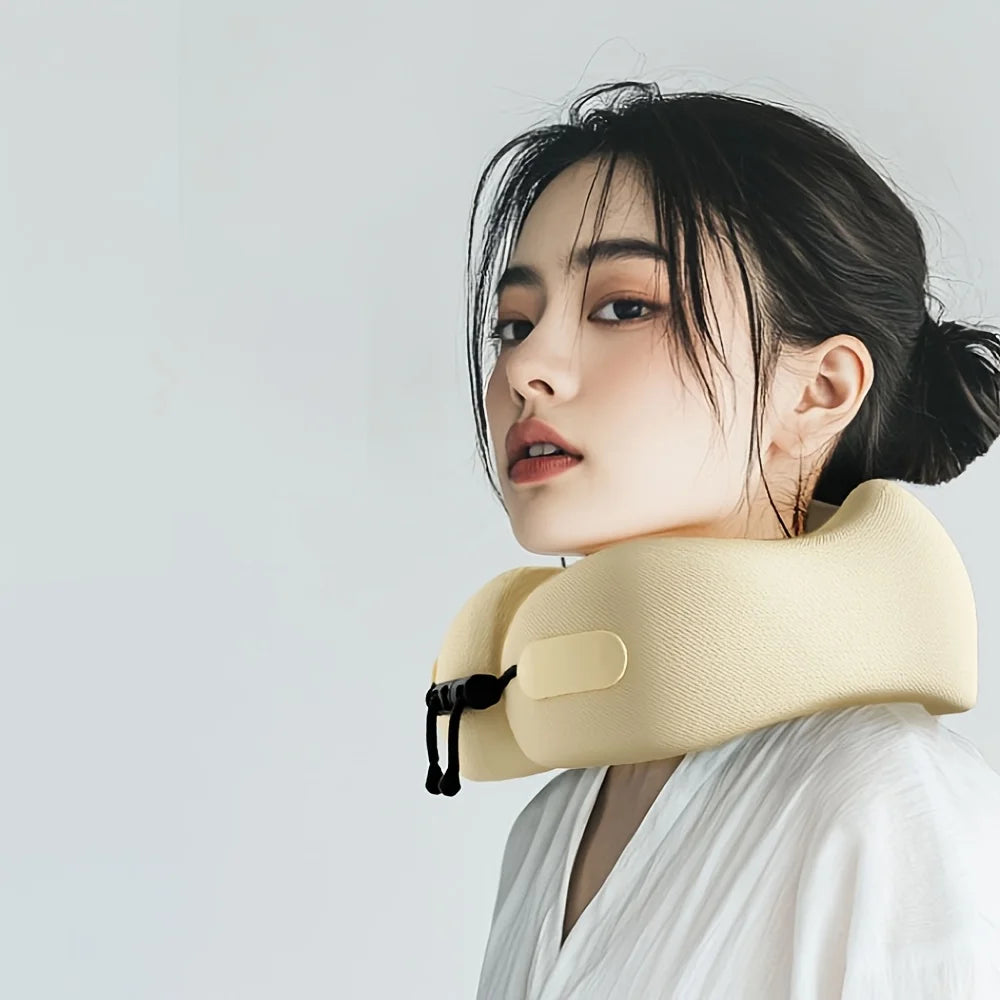 ErgoWrap Travel Neck Pillow – Ultra Soft U-Shaped Support for Flights, Road Trips & Relaxation