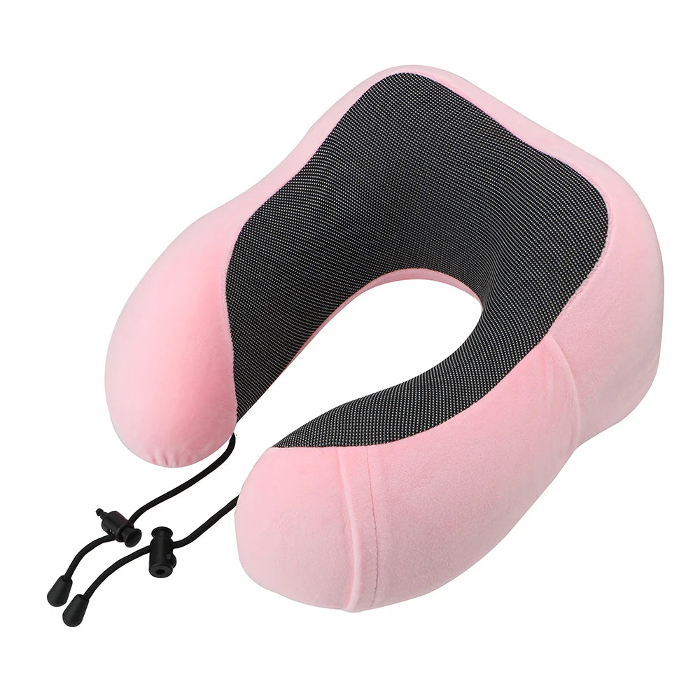 ContourForm Memory Foam Neck Pillow – Ergonomic U-Shaped Travel & Car Headrest Cushion