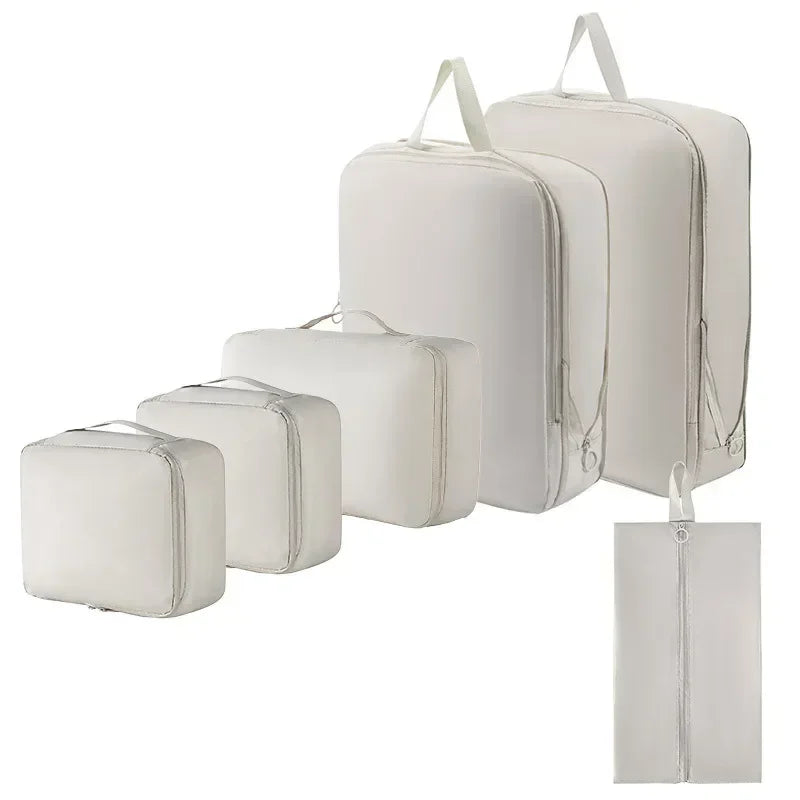 Luxe Travel Packing Cube Set – 6 Piece - Waterproof & Space-Saving Organizer