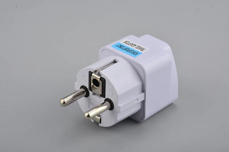 Compact EU Travel Plug Adapter