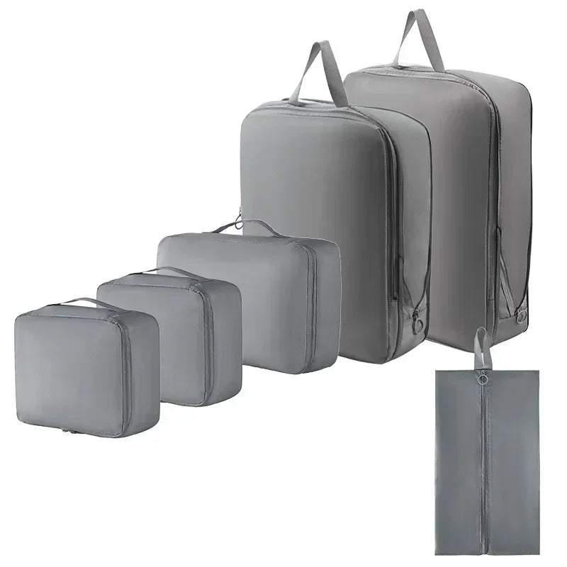 Luxe Travel Packing Cube Set – 6 Piece - Waterproof & Space-Saving Organizer