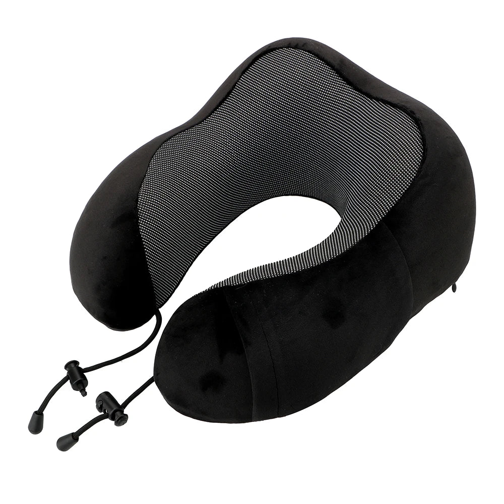 ContourForm Memory Foam Neck Pillow – Ergonomic U-Shaped Travel & Car Headrest Cushion