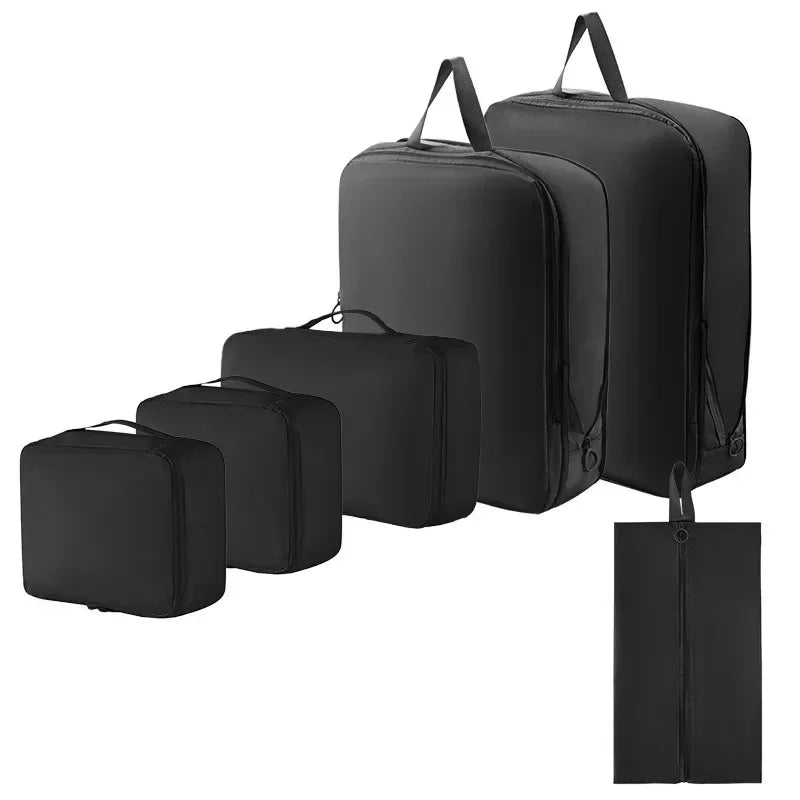 Luxe Travel Packing Cube Set – 6 Piece - Waterproof & Space-Saving Organizer