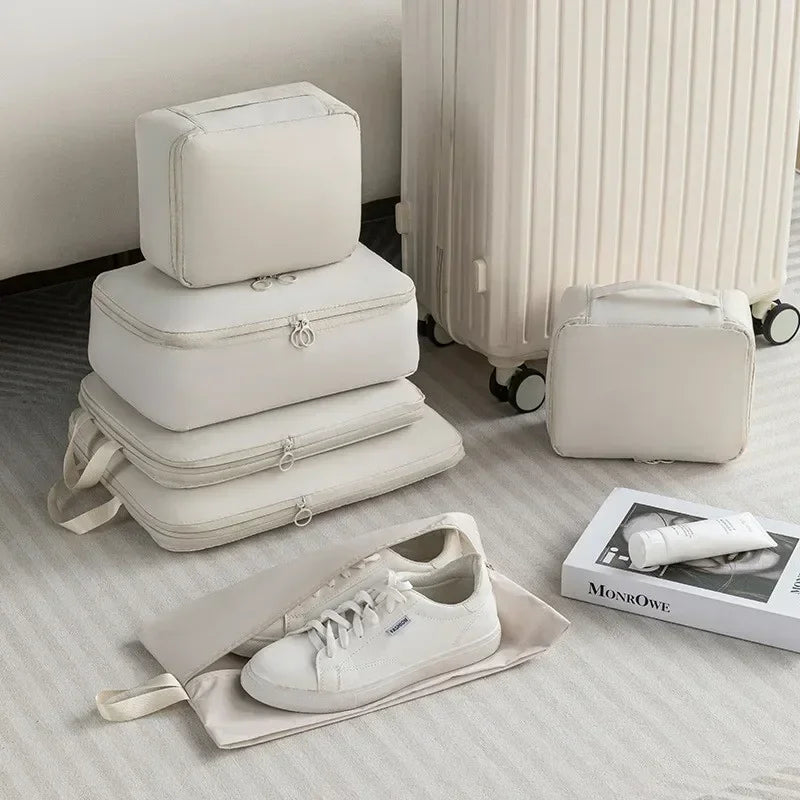 Luxe Travel Packing Cube Set – 6 Piece - Waterproof & Space-Saving Organizer